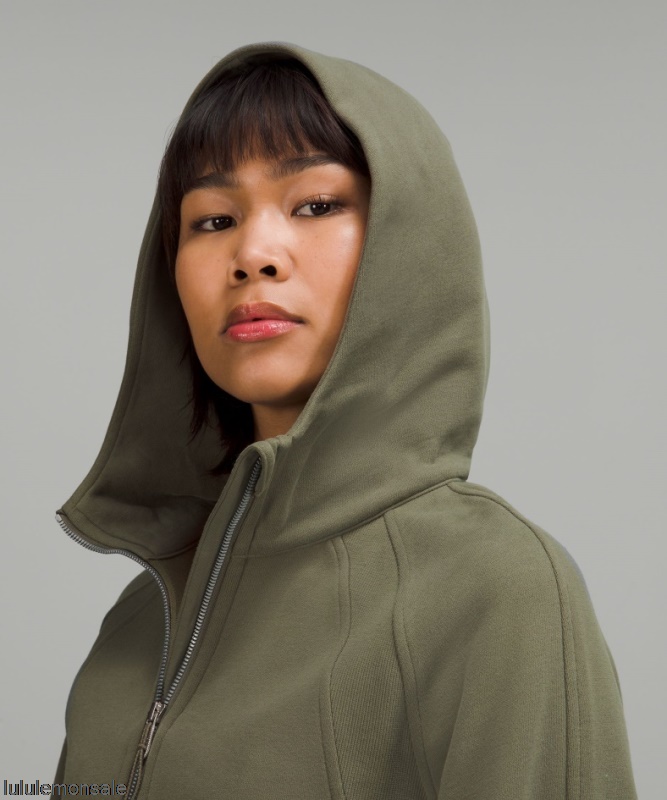 Lululemon Damen DELULU184 | Lululemon Deutschland Medium Olive Scuba Oversize-Hoodie Mit Halbem Reißverschluss